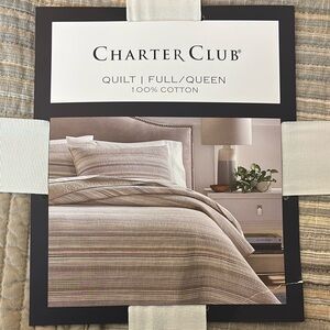 Charter Club Cream Quilt - Full/Queen